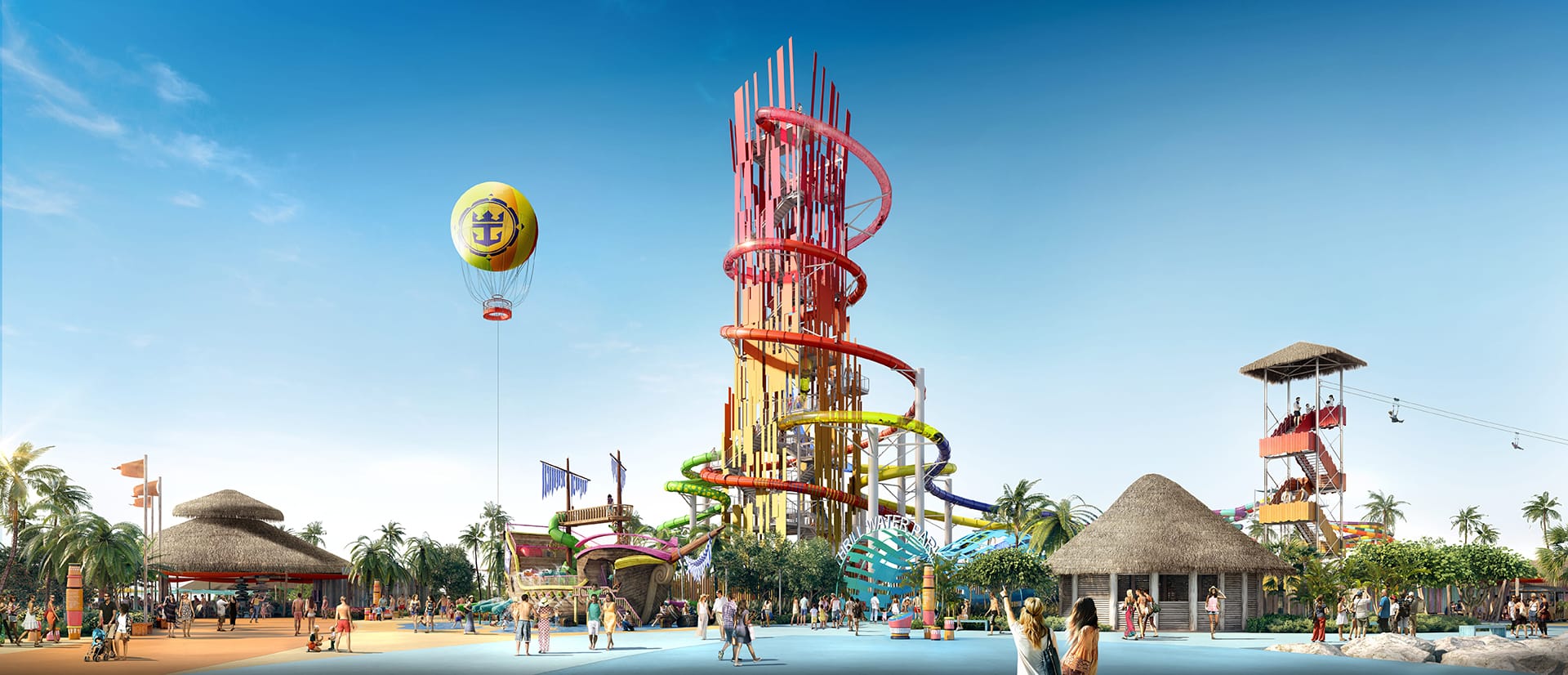 Thrill Waterpark Tallest Waterslide Royal Caribbean Cruises